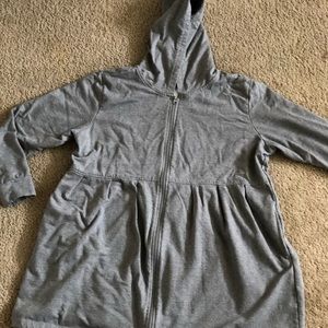 Plus size peplum hooded zip up light weight jacket